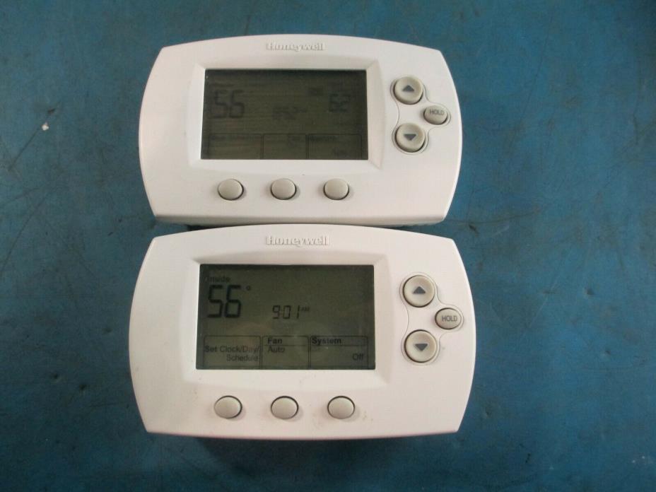 Lot of 2 - Honeywell TH6110D1021  Programmable Thermostat - USED