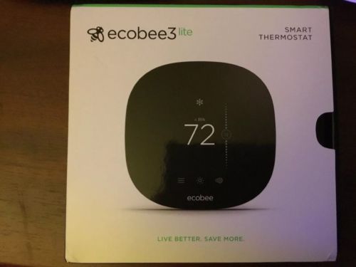 ecobee EB-STATE3LT-02 Smart Programmable Thermostat with Wi-Fi - Black