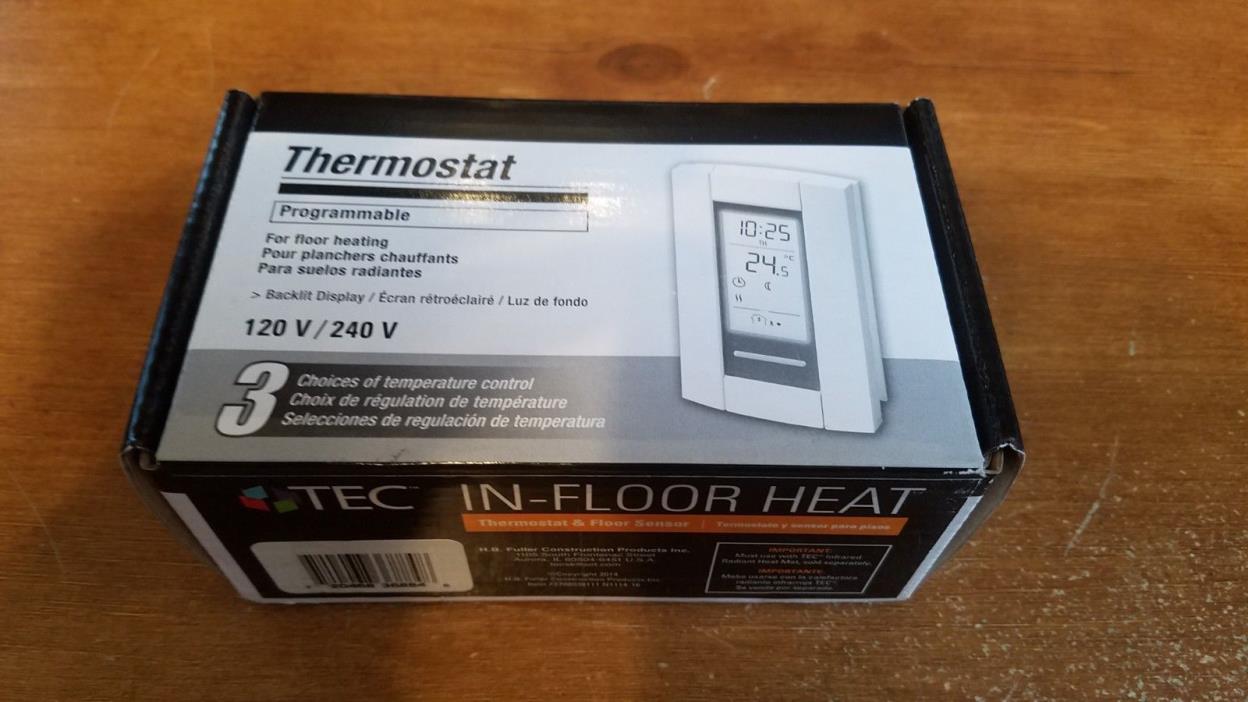 TEC IN-FLOOR-HEAT Programmable Thermostat  New (sealed)