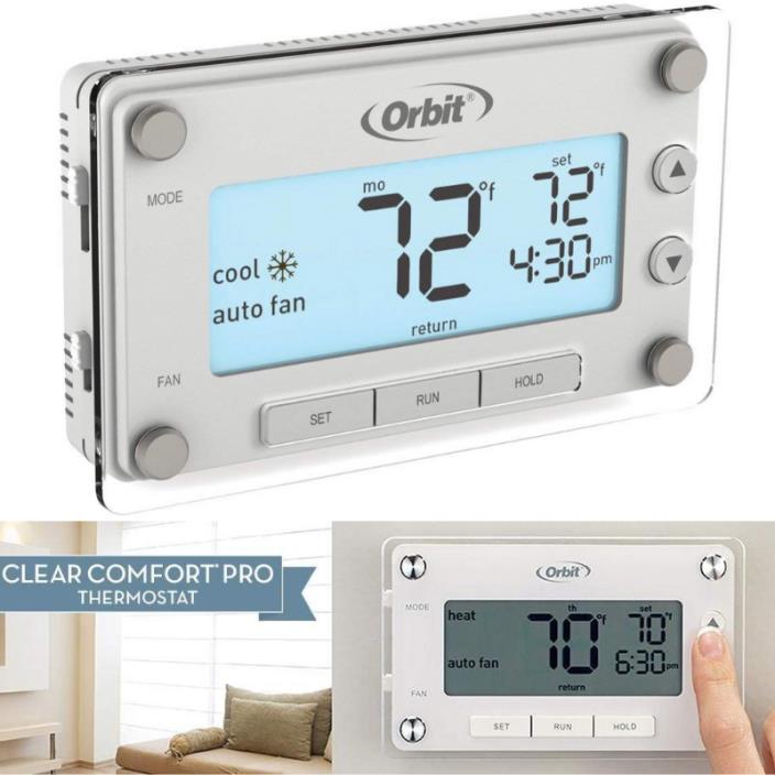 7 Day Programmable Thermostat for Home AC Digital Electric Heat Cool Temperature