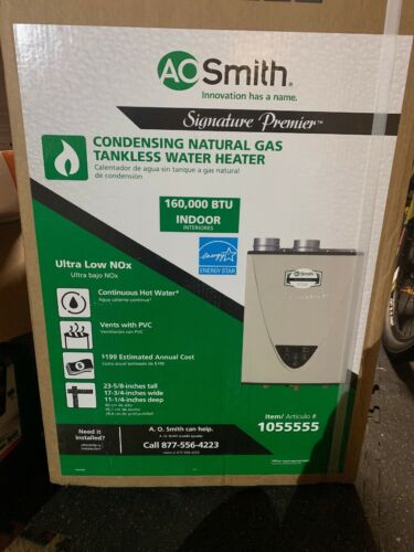 AO Smith GT15-240-NI 100 Tankless Natural Gas Condensing Water Heater