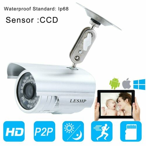 Waterproof CMOS 1000TVL 36 LED 6mm Lens Infrared CCTV Security Camera System EK