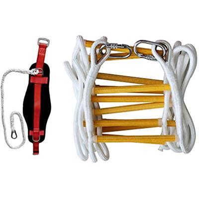 Emergency Fire Escape Rope Ladder 3 Story 4 Story Homes 32 Feet Flame Resistant