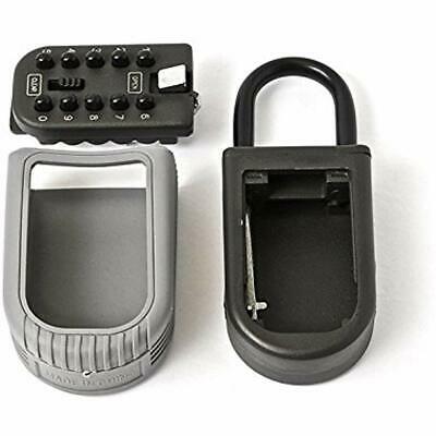 70466 Easy-To-Use Push-Button Key Safe Storage Shackle Lock Box With 3-Digit