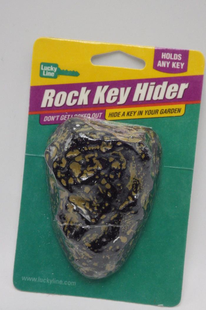 Lucky Line Rock Hide a Key Fake Garden Stone Key Hider