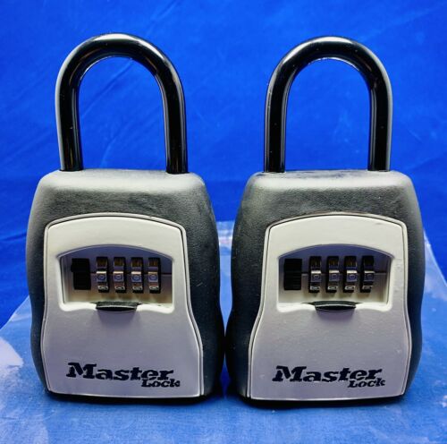 2-Master Locks 5400D Set Your Own Combination Portable Lock Box, 5 Key Capacity