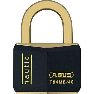 T84MB/40 C KD 40mm All Weather Solid Brass Keyed Different Padlock, Black -
