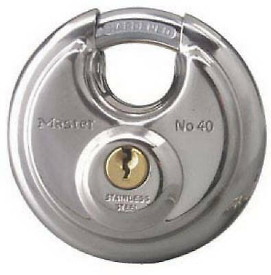 MASTER LOCK CO 2-3/4 Inch Wide Disk-Shaped High-Security Shielded Padlock 40D