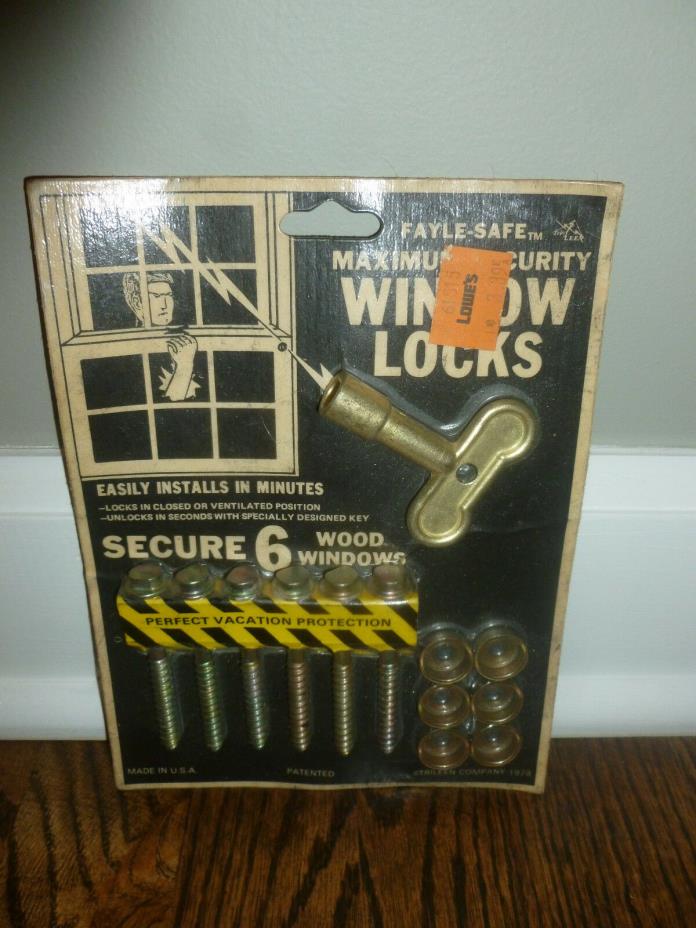 Fayle-Safe Maximum Security Window Locks with Key Secure 6 Wood Windows Trileen