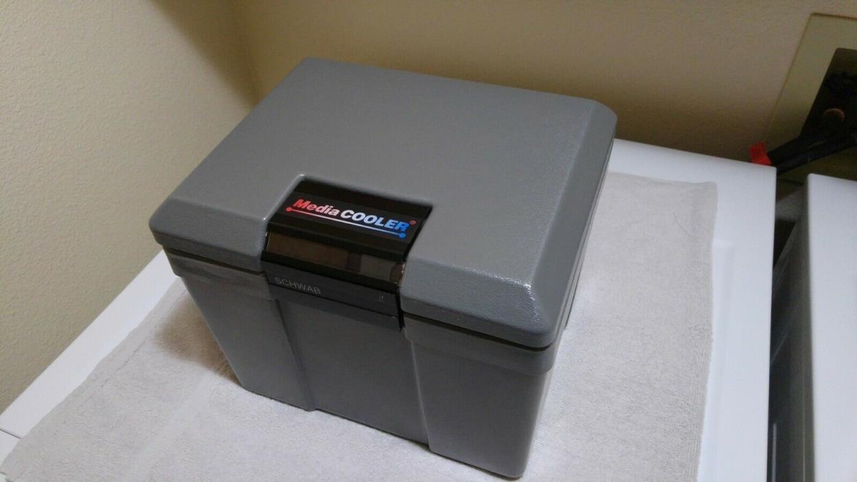 Schwab Media Cooler Vault Safe Gray Storage