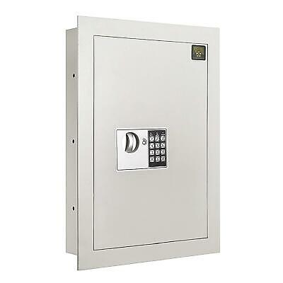 Steel Flat Electronic Wall Safe Fire Proof Jewelries Cash Safety Lock 19.0