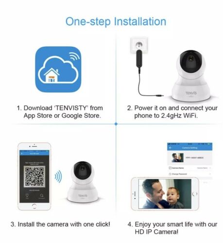 TENVIS Wireless Surveillance IP/Network Security Camera with Night Vision