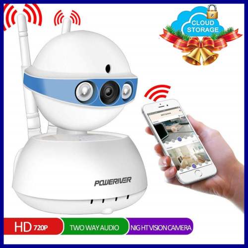 Security Camera Wifi IP Indoor System W Motion Detection Two Way Audio & Night V