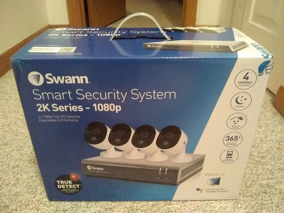 swann smart security system 2k series-1080p 4camera expandable to 8
