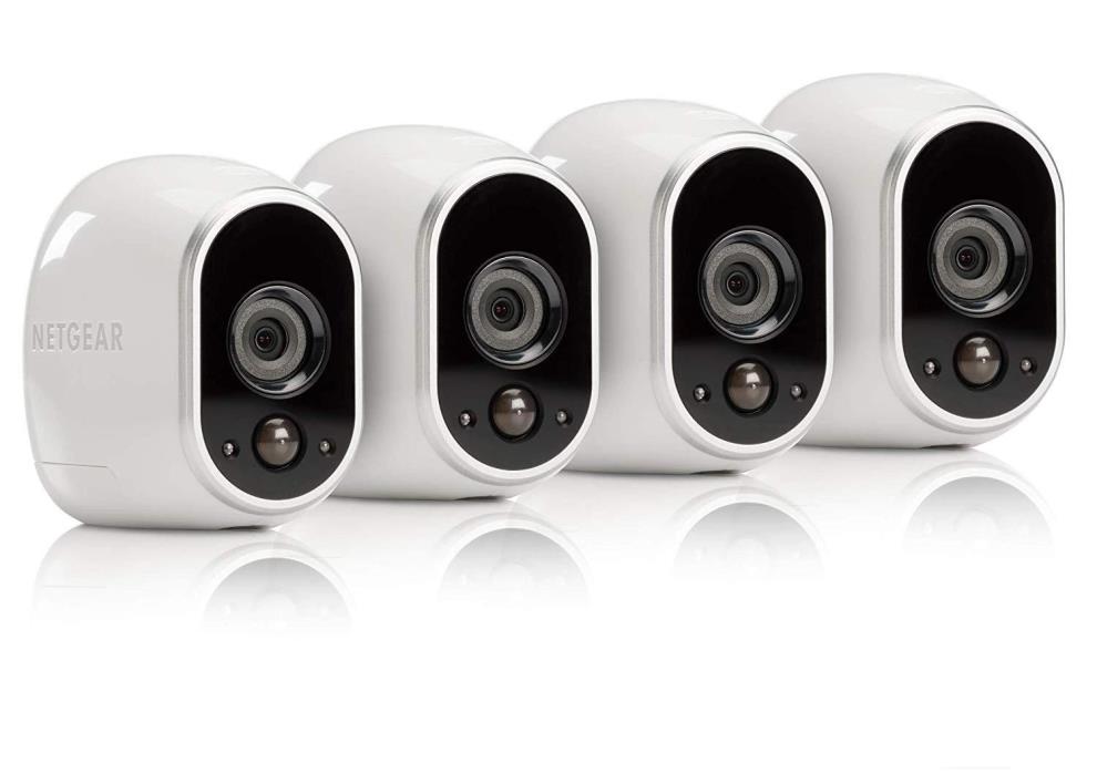 Arlo Security System - 4 Wire-Free HD Cameras, Indoor/Outdoor Night Vision NEW