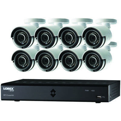 Lorex(R) LHA21162TC8B 16-Channel MPX 1080p HD 2TB DVR with 8 Weatherproof IR Cam