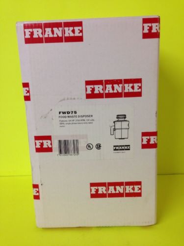 Franke FWD75 2700 RPM 120 V 3/4 HP 60 Hz Food Waste Garbage Disposal