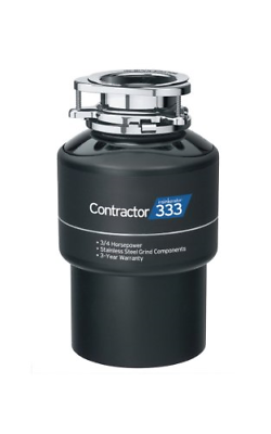 InSinkErator CNTR333 Contractor Garbage Disposal 3/4HP, 14.00 x 8.00 x 0.08