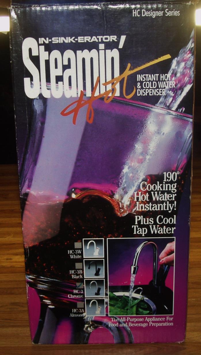 InSinkErator HC Designer Series Hot Cold Water Dispenser/Chrome/NEW IN OPEN BOX