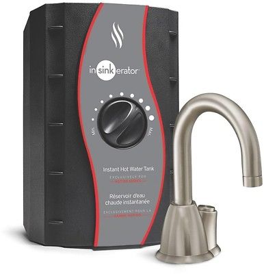 InSinkErator Instant Hot Water Dispenser Deck Mount Single-Handle Satin Nickel