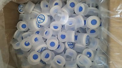 Lot of 50, 3 & 5 Gallon Water Bottle Snap Cap Anti Splash 55mm Kleen Peel Off