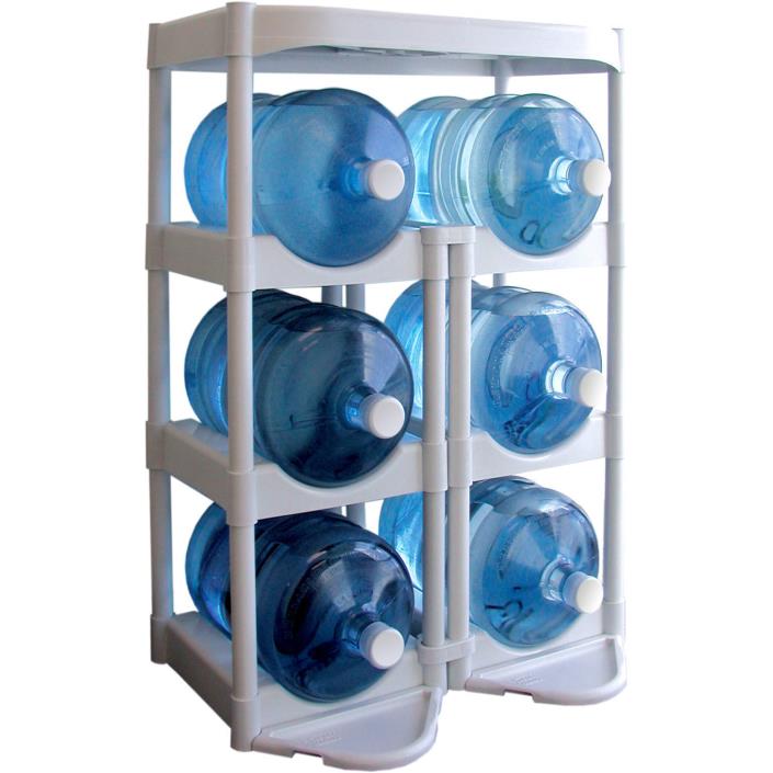 White Water Bottle Buddy Holder Storage Rack Shelf Complete System Kit