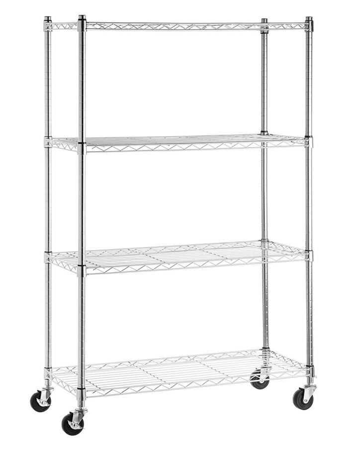 Steel Metal Storage Heavy Duty Shelves 4 Level Adjustable Garage Shelf Rack Unit