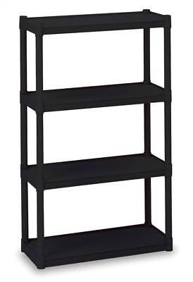 Rough n Ready 4 Shelf Open Storage in Black [ID 44054]