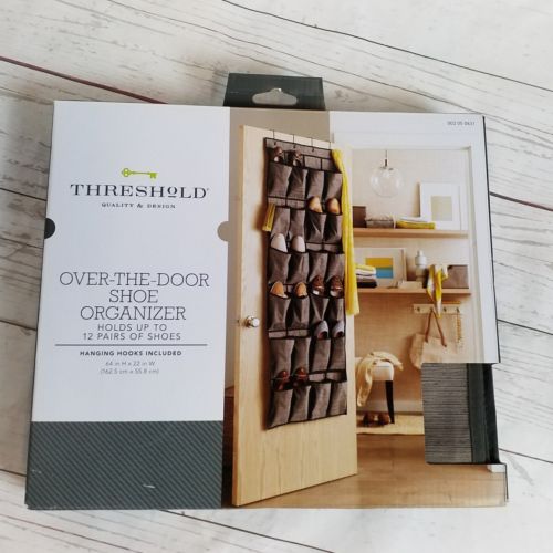 Threshold Over the Door Shoe Organizer 12 Pairs 64