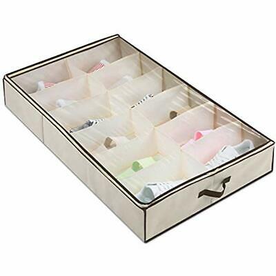 Under Bed Shoes Organizer Built-in Structure, Sneaker Closet Underbed Storage