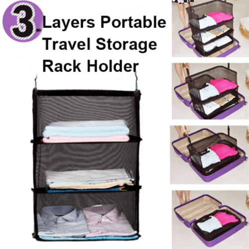 Travel Shleves: 3 Layers Travel Storage Bag