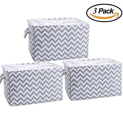 BEYONDY Storage Bins Set of 3,Fabric Storage Baskets Large Toy Bin 17.7 x 13.8 x
