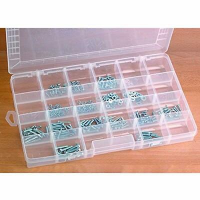 24 Compartment Storage Container Organizer Nuts Bolts Jewelry Coins Washers -