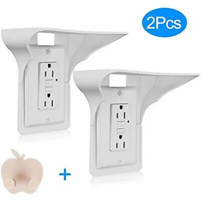 Wall Outlet Shelf, 2 Pack, Easy Installation, No Additional Hardware Required, -