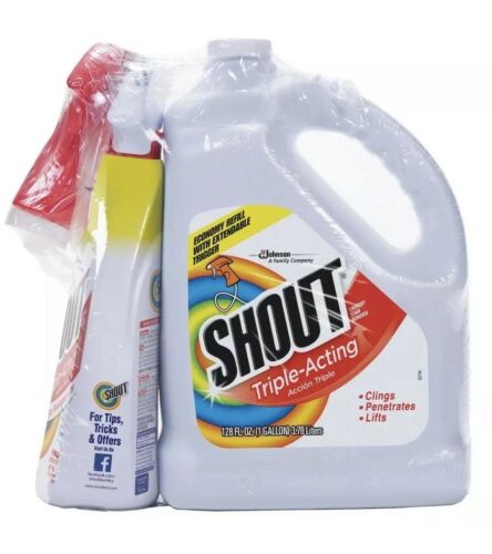 Shout Triple-Acting Liquid 1 Gallon Refill + 32 oz. Shout Trigger