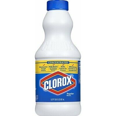 Clorox Concentrated Bleach, Regular, Disinfecting Cleaner 30 Ounce