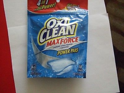 Oxi Clean Max Force Power Laundry Stain Fighter & Booster 10 Paks