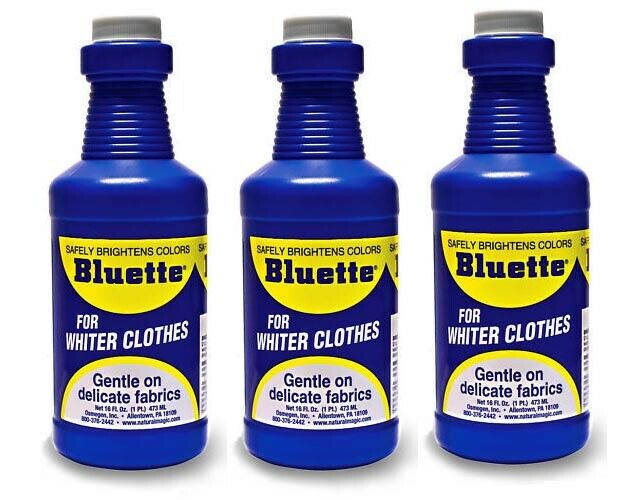 Bluette Concentrated Liquid Laundry Bluing 16oz - Pack Of 3