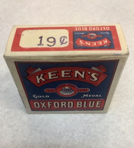 Keen's Oxford Blue In Box Great Advertising