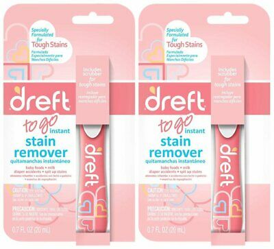 Dreft Baby Laundry Instant Stain Remover Pen 0.7 Fluid Ounce (Pack of 2 Trave...