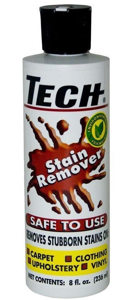 Tech Stain Remover 8oz Red Wine Blood Ink Carpet Car Upholstery Pet Pee Rug Oil