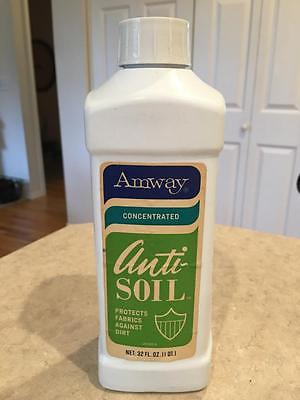 Amway Concentrated Anti-Soil | Protects Fabrics | 32 oz. | Vintage Bottle ©1971