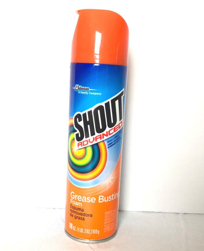 Shout Advanced Stain Lifting Foam Laundry Stain Remover Grease Busting Foam 2PK