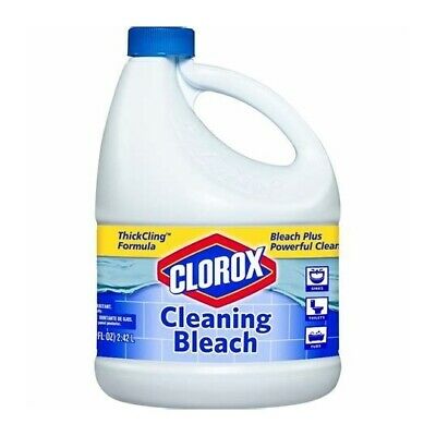 Clorox Cleaning Bleach, Thick Cling Formula With Powerful Cleaner, 82 Ounce