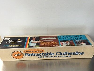 Original Sunline Indoor/Outdoor Retractable Clothesline 15-7  34 ft. New NIB