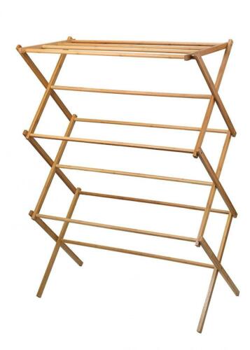 Home-it Clothes Drying Rack Bamboo Wooden Super Quality Cloth Stand