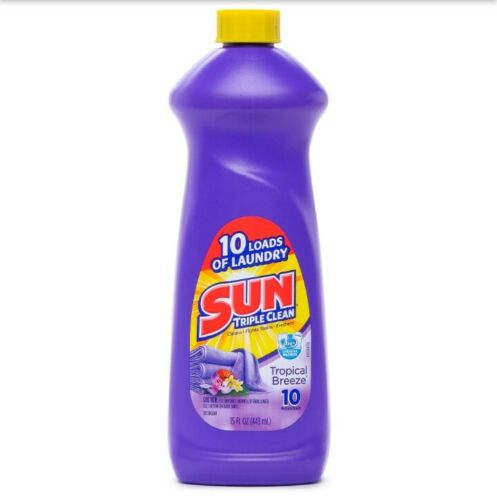 SUN Triple Clean Laundry Detergent, Tropical Breeze, 15 oz ~ Free S/H 25 package