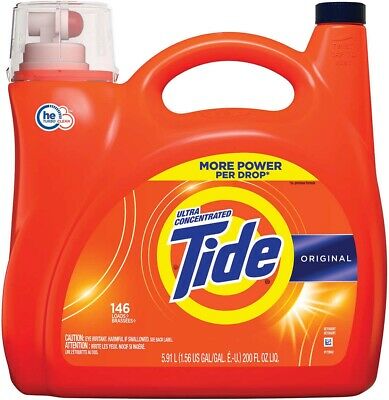 Tide Ultra Concentrated HE Liquid Laundry Detergent, 146 loads, 200 fl oz