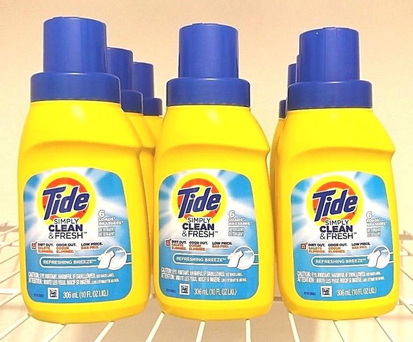 Tide Simply Clean & Fresh Liquid Laundry Detergent Three 10 oz.Bottles FREE SHIP