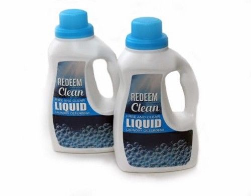 Redeem Clean Two 50 Oz Premium Quality Liquid Detergent Free and Clear Liquid
